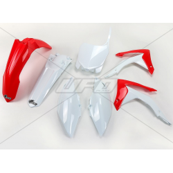 UFO, sada plastů, Honda CRF 450 '13-'16, CRF 250R '14-'17 barva OEM (bílá/červená)
