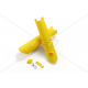 UFO, kryty přední vidlice, Husqvarna TC/FC 125/250/300/310/350/450 '15-18, TE/TX/ 125/250/300/310, FE 250/350/450/501 '16-18, žl