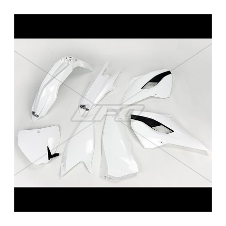 UFO, sada plastů, Husqvarna TC/FC 125/250/300/350/450 '14-'15 barva OEM '14 (bílá barva)