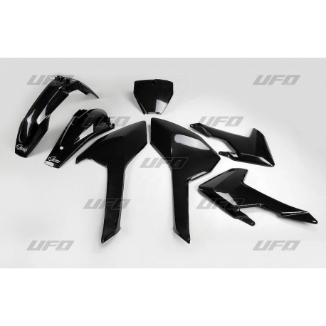 UFO, sada plastů, Husqvarna TC/FC 125/250/300/350/450 '16-'18 (s vyjímkou TC 250 '16) černá barva