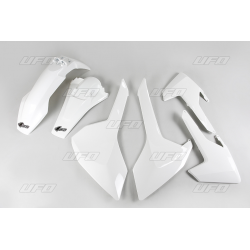 UFO, sada plastů, Husqvarna TE/TX 125/250/300 '17-19, FE 250/350/450/501 '17-19 bílá barva (HU618E041)