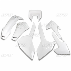 UFO, sada plastů, Husqvarna TX/TE/FE '17-'18 barva OEM (bílá barva) (s rámečkem světla)