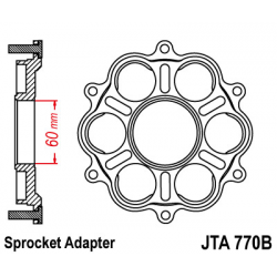 JT, adaptér rozety, Ducati PANIGALE/S/R 1199 '12-'15, 1299 '15-'16, MONSTER 1200 '14-'16