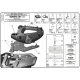 Kappa, nosič centrálního kufru, Yamaha FJR 1300 (06-15) (s plotnou Monokey)