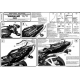 Kappa, nosič centrálního kufru, Yamaha FZS 600 FAZER (98-03) (bez plotny)