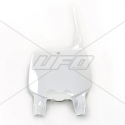 UFO, přední číslová tabulka, Kawasaki KX 125/250/500 '96-'02 bílá barva