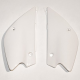 UFO, podsedlové tabulky, Kawasaki KX 80 '98-'00, KX 85 '01-'13 bílá barva