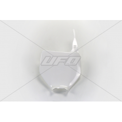 UFO, přední číslová tabulka, Kawasaki KX 125/250 '03-'04 bílá barva