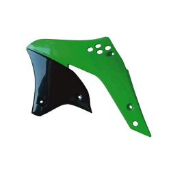 Racetech, kryty chladičů, Kawasaki KXF 250 (06-08) zelená barva OEM (CVKXFVE0026) (KA03767026)