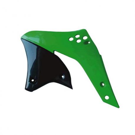 Racetech, kryty chladičů, Kawasaki KXF 250 (06-08) zelená barva OEM (CVKXFVE0026) (KA03767026)