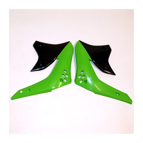 UFO, kryty chladičů, Kawasaki KXF 450 '07 zelená barva/černá