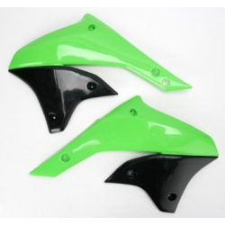 UFO, kryty chladičů, Kawasaki KLX 450 '07-'15 zelená barva