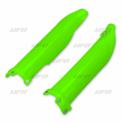 UFO, kryty přední vidlice, Kawasaki KXF 250 09-20, KXF 450 09-20 zelená Fluo barva