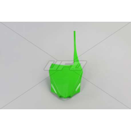 UFO, přední číslová tabulka, Kawasaki KX 85 '14-'20 zelená barva