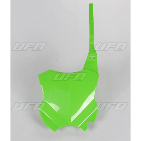 UFO, přední číslová tabulka, Kawasaki KXF 450 '16-'20, zelená barva