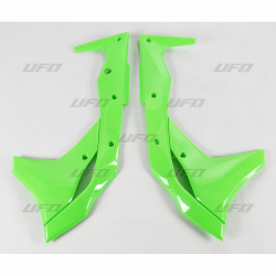 UFO, kryty chladičů, Kawasaki KXF 250 '17-'19 zelená Fluo barva