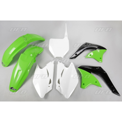 UFO, sada plastů, Kawasaki KXF 450 '06 barva OEM (zelená/bílá) (KA205E999)