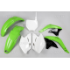 UFO, sada plastů, Kawasaki KXF 450 '07 barva OEM (zelená/bílá) (KA209E999)