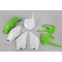 UFO, sada plastů, Kawasaki KX 85 '13 barva OEM (zelená/bílá) 9KA218E999)