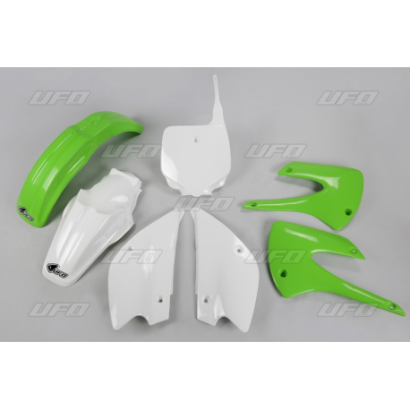 UFO, sada plastů, Kawasaki KX 85 '13 barva OEM (zelená/bílá) 9KA218E999)