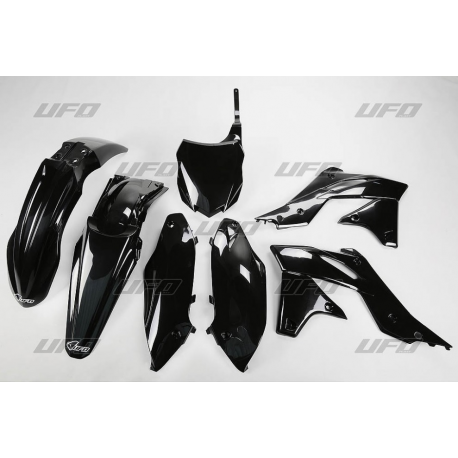 UFO, sada plastů, Kawasaki KXF 250 '13 černá barva (KA219E001)