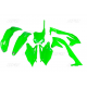 UFO, sada plastů, Kawasaki KXF 450 16-17 zelená Fluo barva