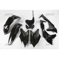 UFO, sada plastů, Kawasaki KXF 250 18-19 černá barva