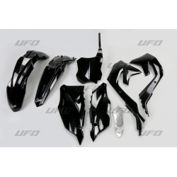 UFO, sada plastů, Kawasaki KXF 250 '21, KXF 450 '19-21 černá barva
