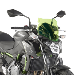 Kappa, plexištít, Kawasaki Z 650 (17-20) 28 X 33 cm, barva LIME, s montážním kitemI