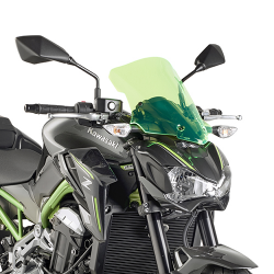 Kappa, plexištít, Kawasaki Z 900 (17-18) 37 X 32 cm, barva LIME, s montážním kitemI