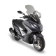 Kappa, plexištít, Kymco XCITING 400I (13-17), XCITING S400I (18 - montáž vyžaduje použití kitu D6112KITK ) 85,5 X 66 cm, čirý