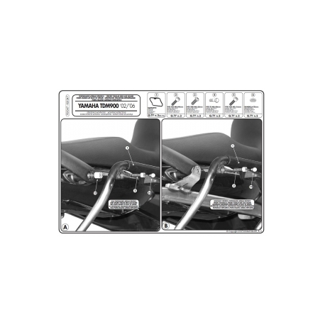 Kappa, nosiče bočních kufrů Monokey SIDE Yamaha TDM 900