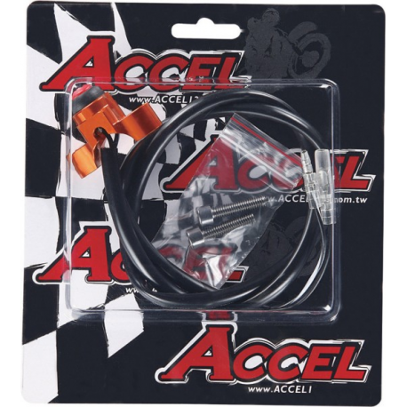 Accel, vypínač zapalování, univerzální ALU, titan barva