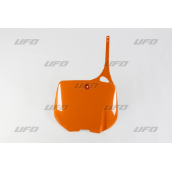 UFO, přední číslová tabulka, KTM 125/200/250/300/360/380/400/500/520/620 '93-98 oranžová barva '98-17