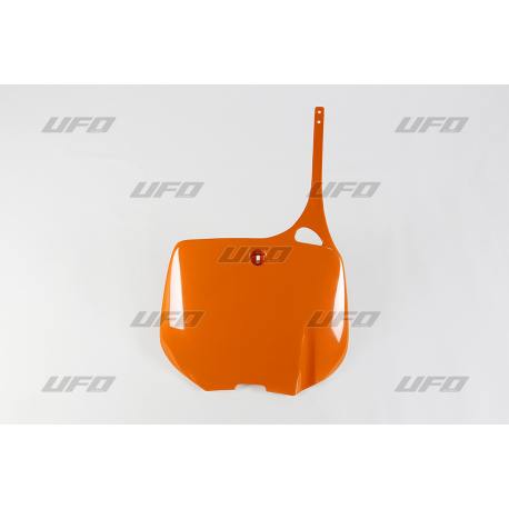 UFO, přední číslová tabulka, KTM 125/200/250/300/360/380/400/500/520/620 '93-98 oranžová barva '98-17