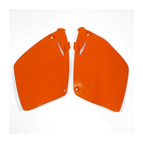 UFO, podsedlové tabulky, KTM 2T '98 , 4T '00 oranžová barva