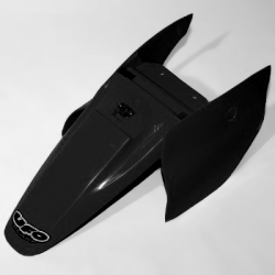 UFO, zadní blatník, KTM SX 65 '02-'08, s bočními tabulkami,I černá barva