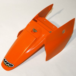 UFO, zadní blatník, KTM SX 65 '02-'08, s bočními tabulkami,I oranžová barva