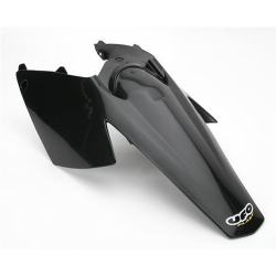 UFO, zadní blatník, KTM SX '03-'06, EXC '03-'07, blatník s tabulkami, černá barva
