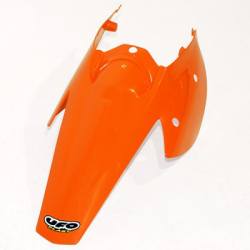 UFO, zadní blatník, KTM SX '03-'06, EXC '03-'07, blatník s tabulkami, oranžová barva