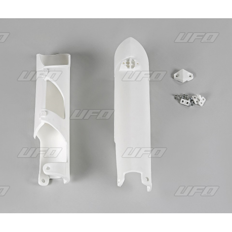 UFO, kryty přední vidlice, KTM SX/SXF '07-'14, EXC '08-'15, bílá barva OEM 7800109410004