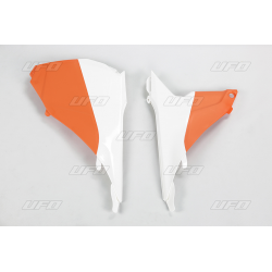 UFO, kryty airboxu, KTM SX '13-'16, SXF '13-'15 OEM BARVA (ORANŽOVÁ/BÍLÁ)