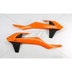 UFO, kryty chladičů, KTM SX/SXF 16-18, EXC/EXCF 17-19 barva OEM (s vyjímkou SX 250 '16) (oranžová/černá)