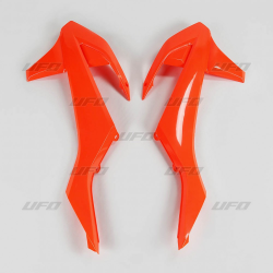 UFO, kryty chladičů, KTM SX/SXF 16-18, EXC/EXC-F 17-19 oranžová barva FLUO