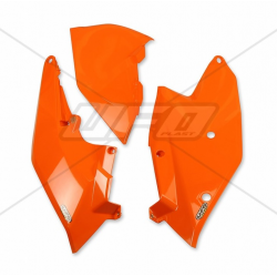 UFO, podsedlové tabulky, KTM SX/SXF '16-'18, EXC/EXCF '17-'19, oranžová barva