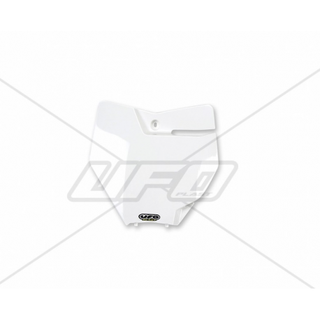 UFO, přední číslová tabulka, KTM SX/SXF '16-'18 (s vyjímkou SX 250 '16) bílá barva