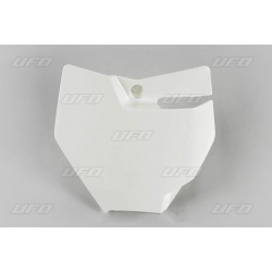 UFO, přední číslová tabulka, KTM SX 85 '18 bílá barva