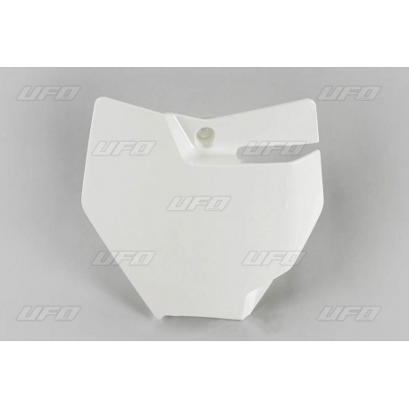 UFO, přední číslová tabulka, KTM SX 85 '18 bílá barva