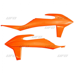 UFO, kryty chladičů, KTM SX/SXF '19-22, EXC/EXC-F 20-23, oranžová barva FLUO