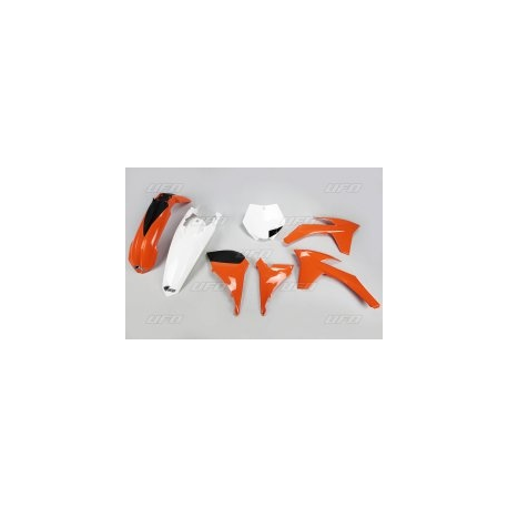 UFO, sada plastů, KTM SX/SXF '16-'18 barva OEM '17 (oranžová/bílá)